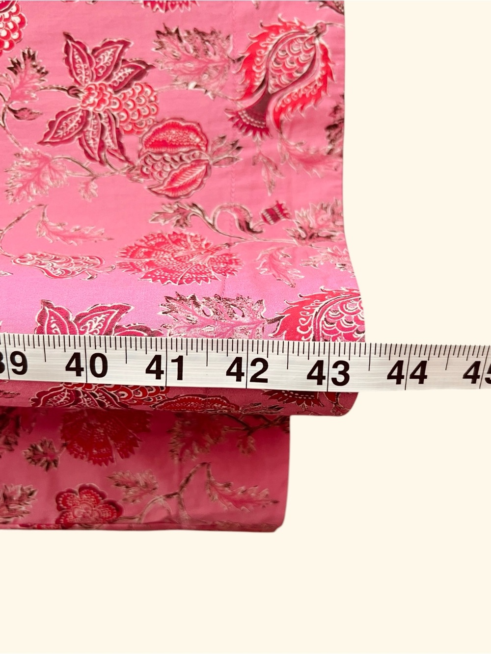 Hill House Pink Red Floral Ikat Cotton Midi Dress Size Large Matilda - Picture 6 of 15